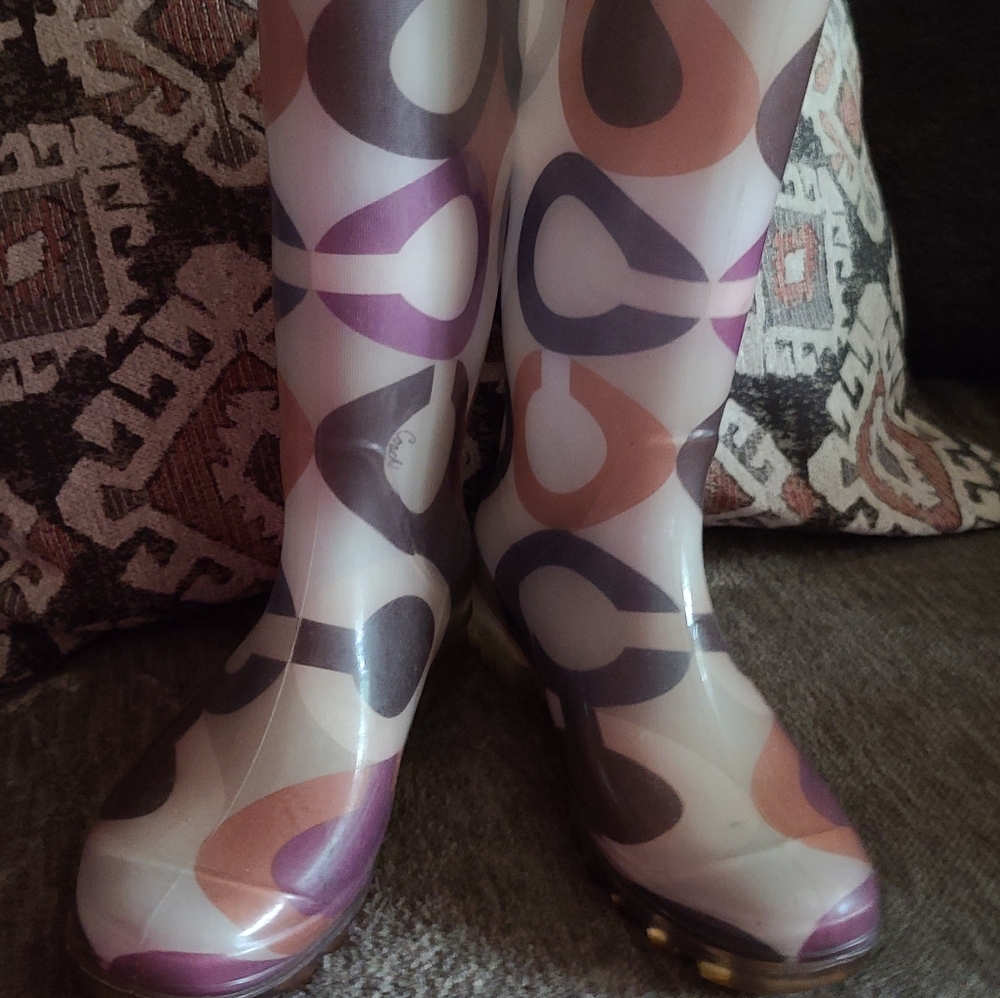 Coach rain boots